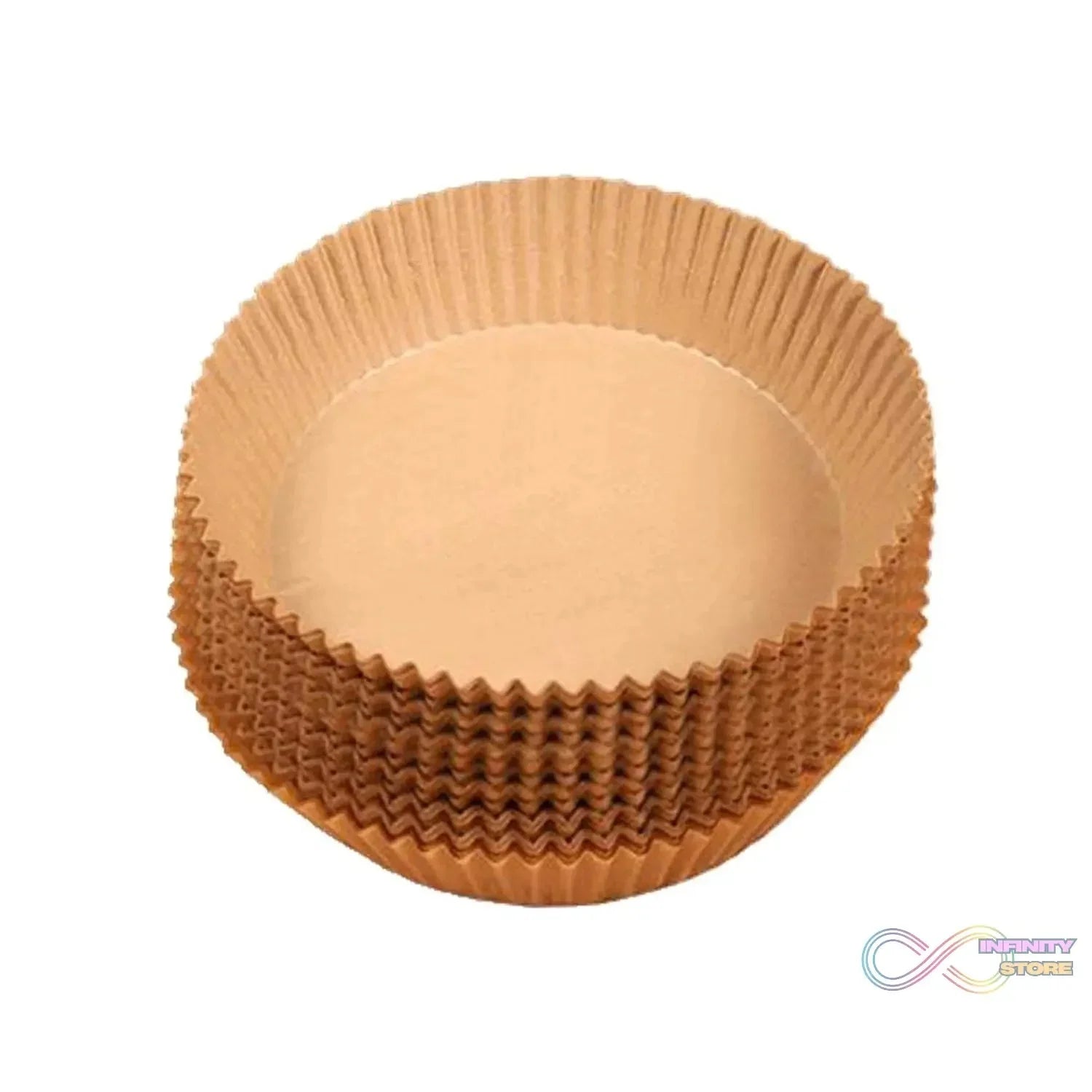 Round Air Fryer Disposable Paper Liner (50 Pcs Set / 160mmx45mm) - infinityexculsivestore.com