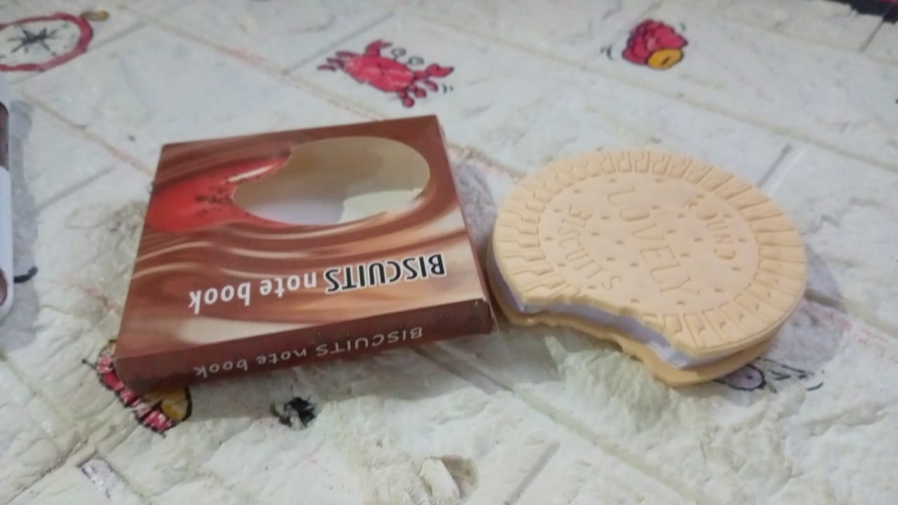 Round Biscuits Diary Notebooks Original Biscuits Smell Writing Practice Book Early Learning Copybook Premium Biscuits Book ( 1Pc Book ) - infinityexculsivestore.com