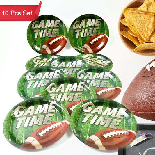 Round Plates Disposable Paper Plates Happy Birthday, Gift (10 Pcs Set / Mix Design) - infinityexculsivestore.com