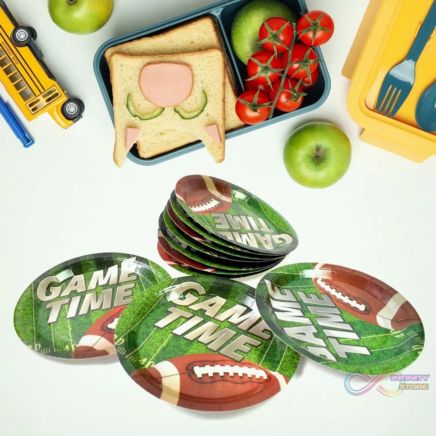 Round Plates Disposable Paper Plates Happy Birthday, Gift (10 Pcs Set / Mix Design) - infinityexculsivestore.com