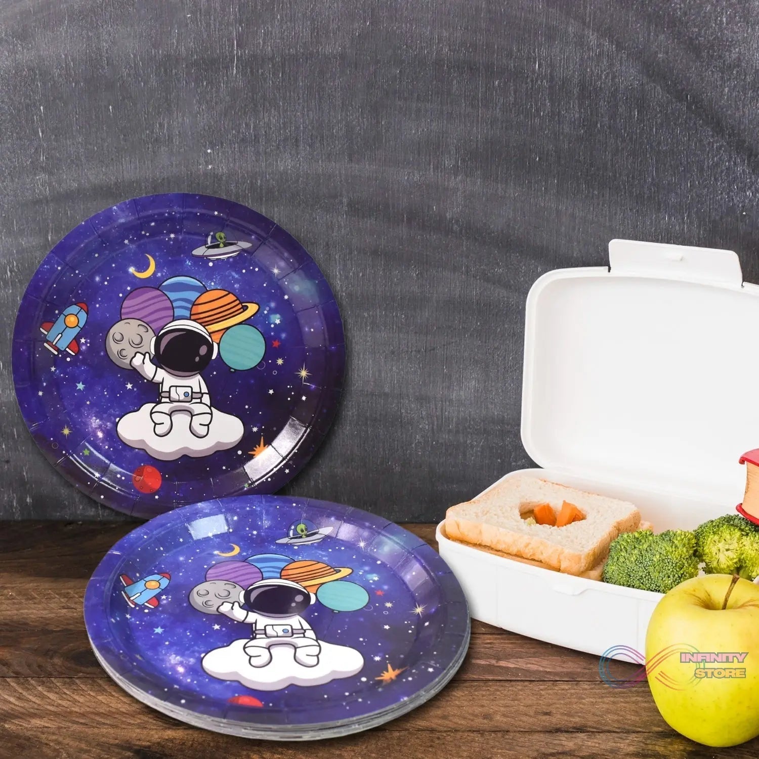 Round Plates Disposable Paper Plates Happy Birthday, Gift (10 Pcs Set / Mix Design) - infinityexculsivestore.com