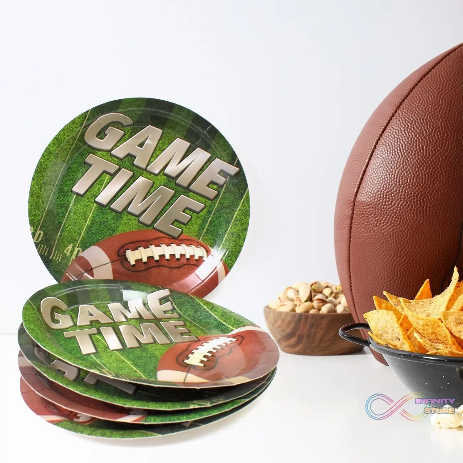 Round Plates Disposable Paper Plates Happy Birthday, Gift (10 Pcs Set / Mix Design) - infinityexculsivestore.com