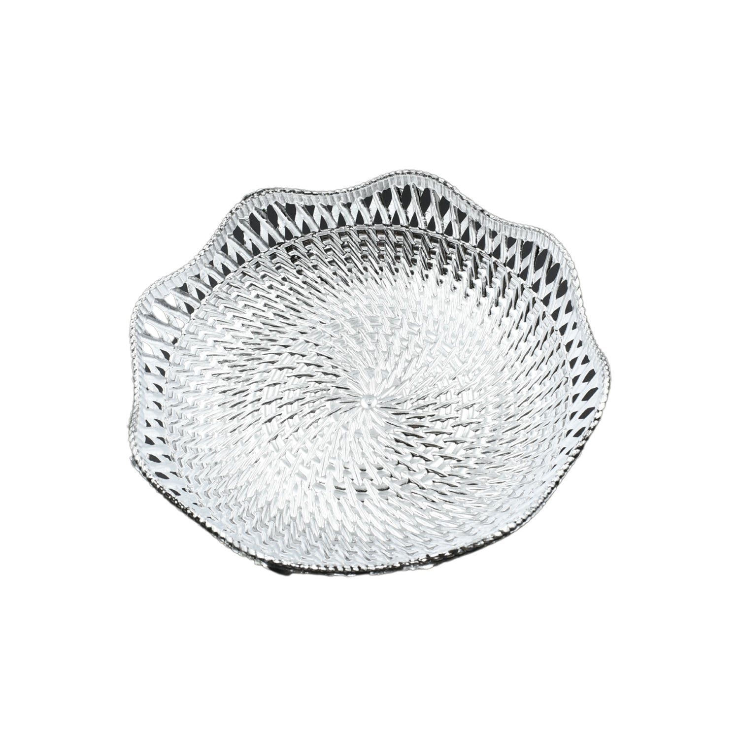 Round Serving Tray, Traditional Serving Tray, Multipurpose Serving Tray, Decorative Serving Platters, Mukhwas Serving Tray (1 Pc) - infinityexculsivestore.com