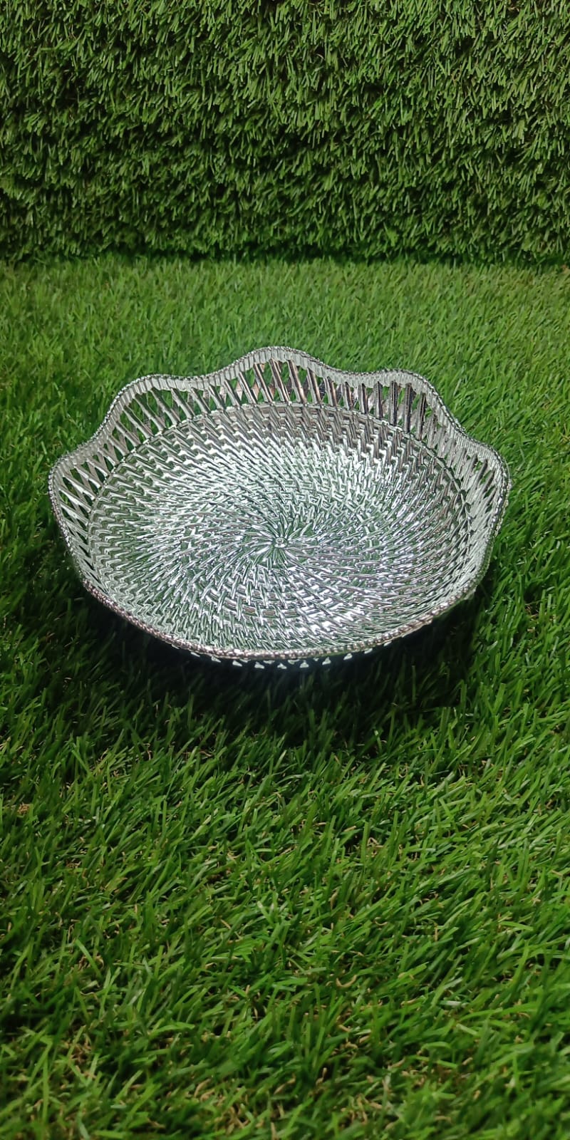 Round Serving Tray, Traditional Serving Tray, Multipurpose Serving Tray, Decorative Serving Platters, Mukhwas Serving Tray (1 Pc) - infinityexculsivestore.com