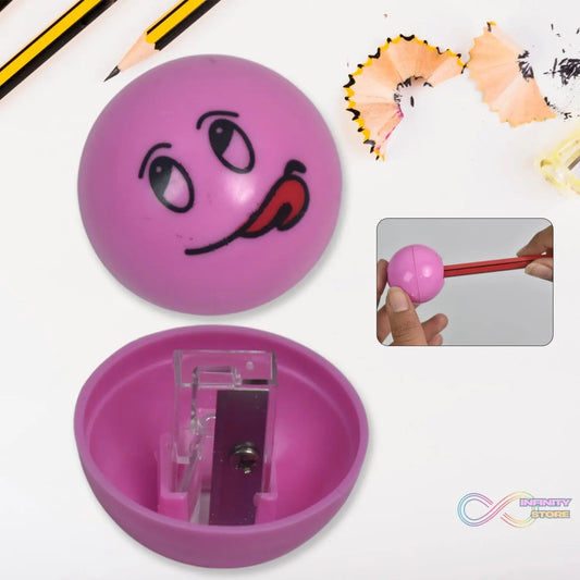 Round Shape Mix Design Pencil Sharpener (1 Pc / Round Shape Mix Design) - infinityexculsivestore.com