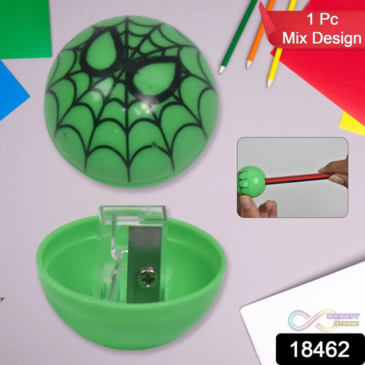 Round Shape Mix Design Pencil Sharpener (1 Pc / Round Shape Mix Design) - infinityexculsivestore.com