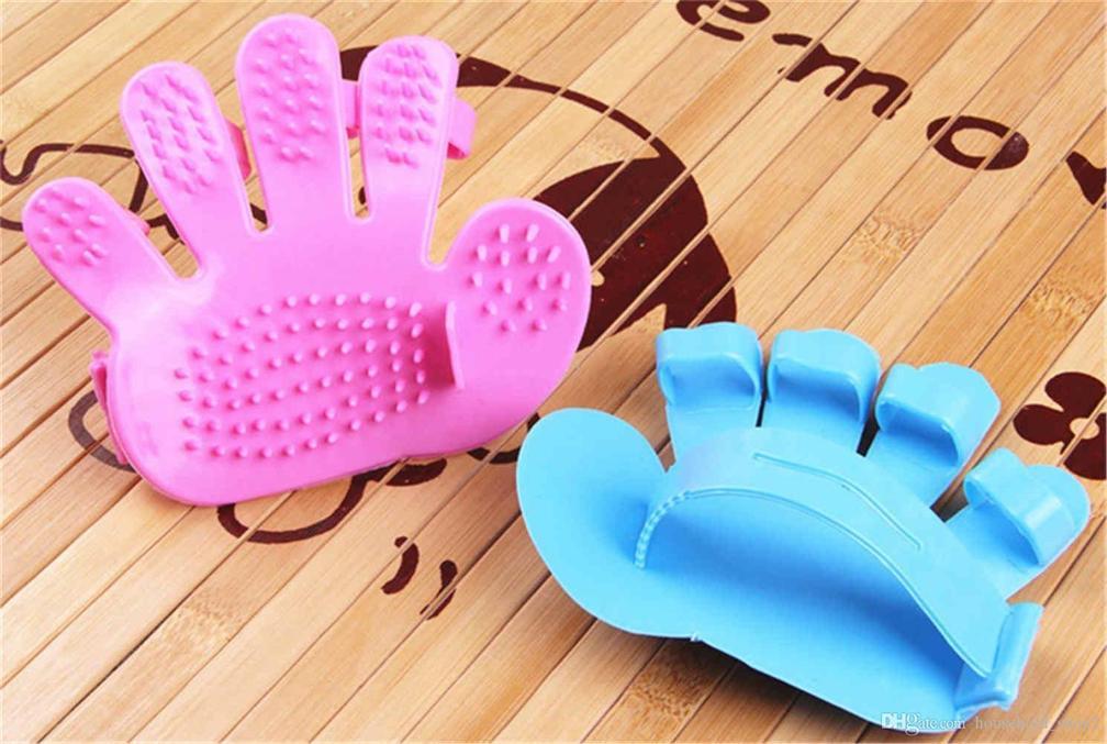 Rubber Pet Cleaning Massaging Grooming Glove Brush - infinityexculsivestore.com