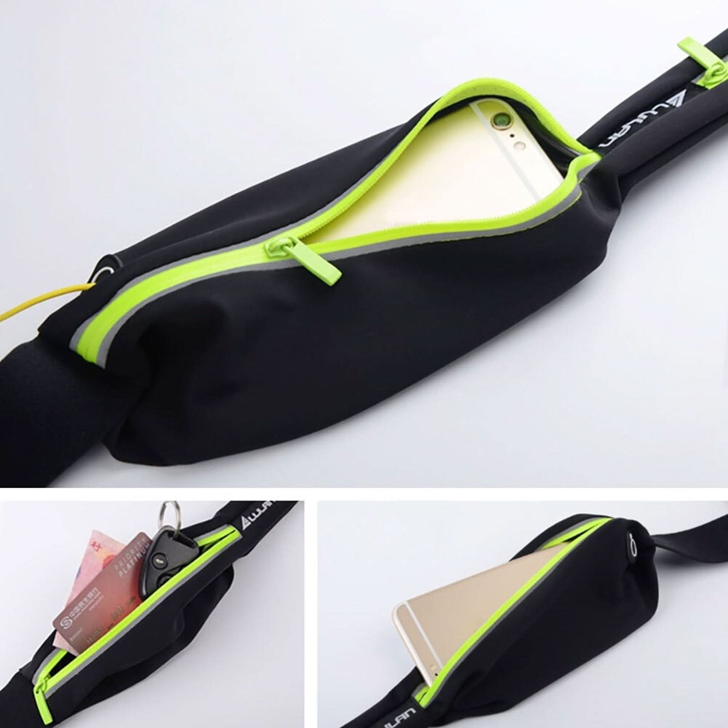 Running Hiking Jogging Walking Reflective Waterproof Waist Bag Compatible Belt Bag - infinityexculsivestore.com