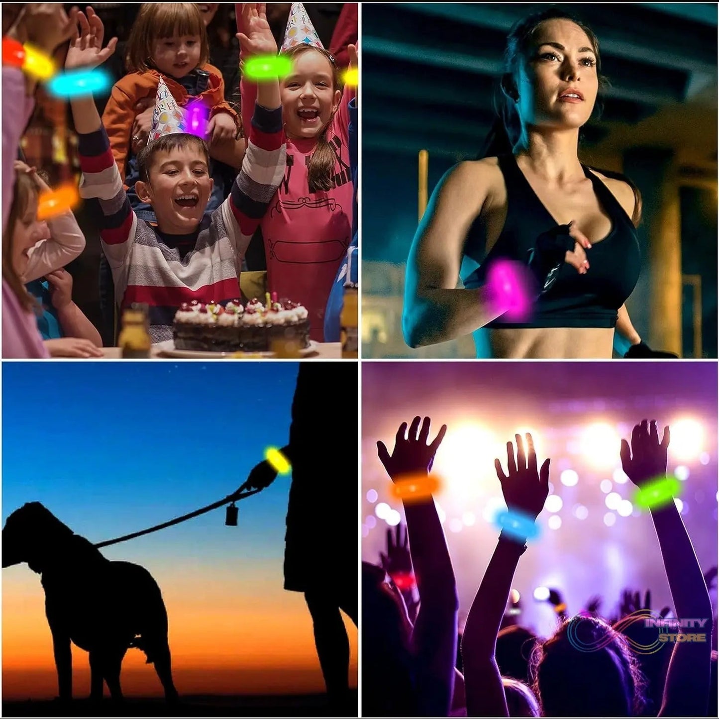 Running Lights for Runners | Led Bracelet (1 Pc / Multicolor) - infinityexculsivestore.com