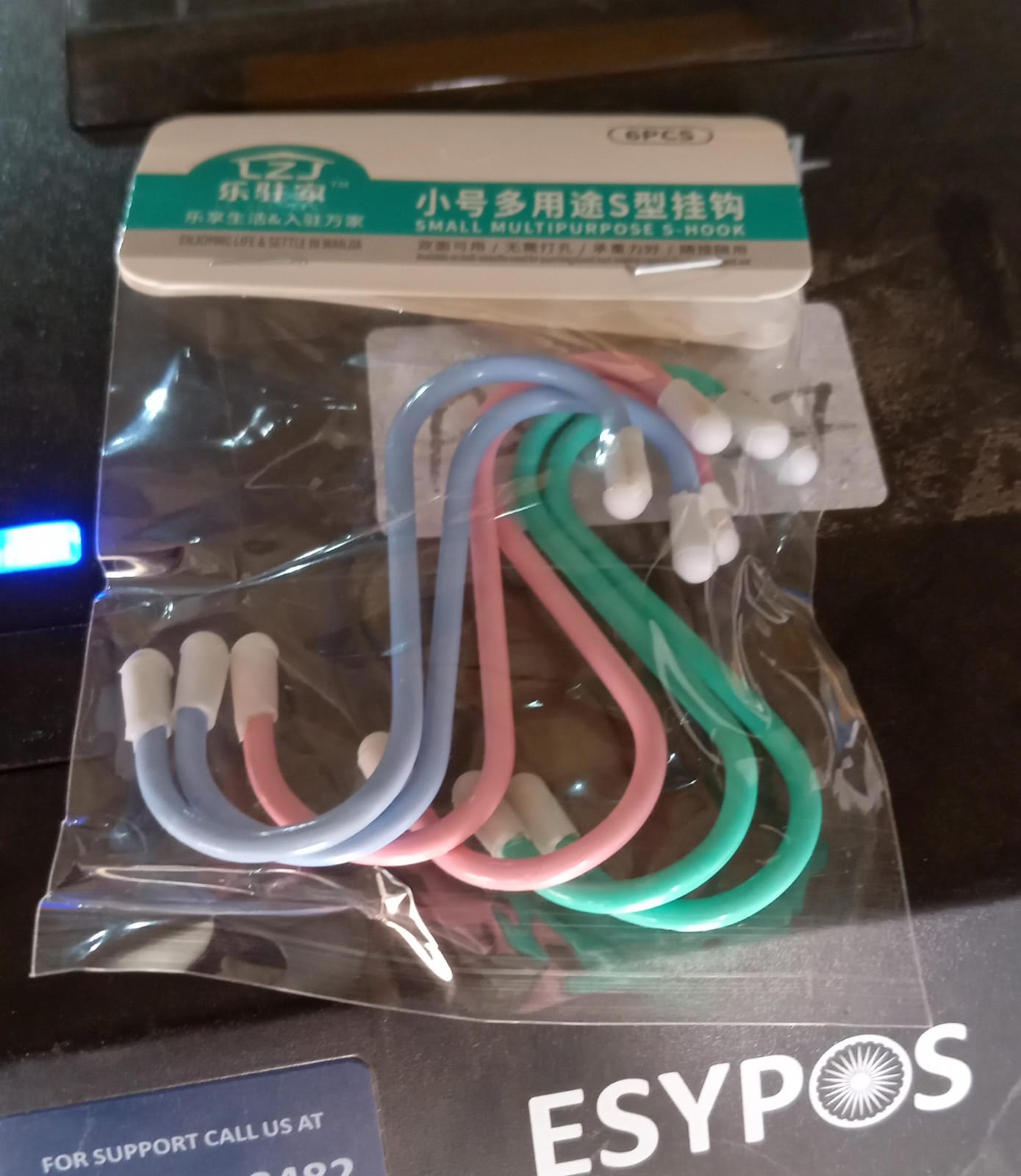 S Shape Metal Hooks for Hanging, Heavy Duty S Shaped Hooks for Hanging Clothes, Metal Hooks for Kitchen, Wardrobe, Work Shop, Bathroom, Garden, Office (6 Pcs Set) - infinityexculsivestore.com