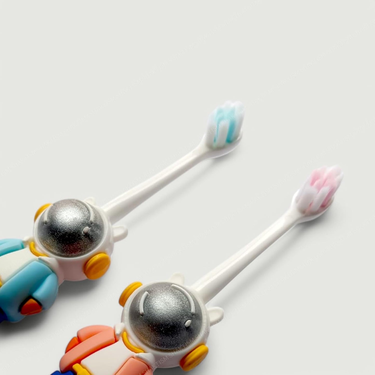 SHAKTISM Kids Toothbrush Space Astronaut Design Soft Tooth Brush, Extra Microfiber Soft Bristles for Children,Kids Oral Health Care 3 - 12 Years Random Colour 1Pcs - infinityexculsivestore.com