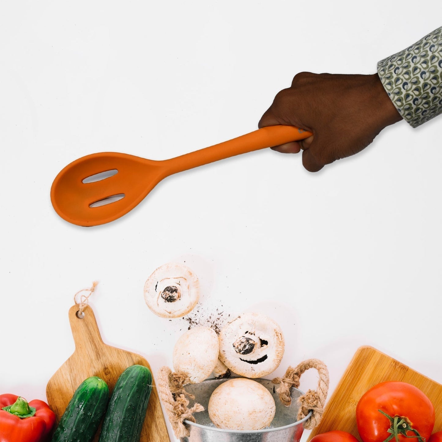 SILICON NON - STICK HEAT RESISTANT KITCHEN ITEM PREMIUM SPOON ( 1PC ). - infinityexculsivestore.com