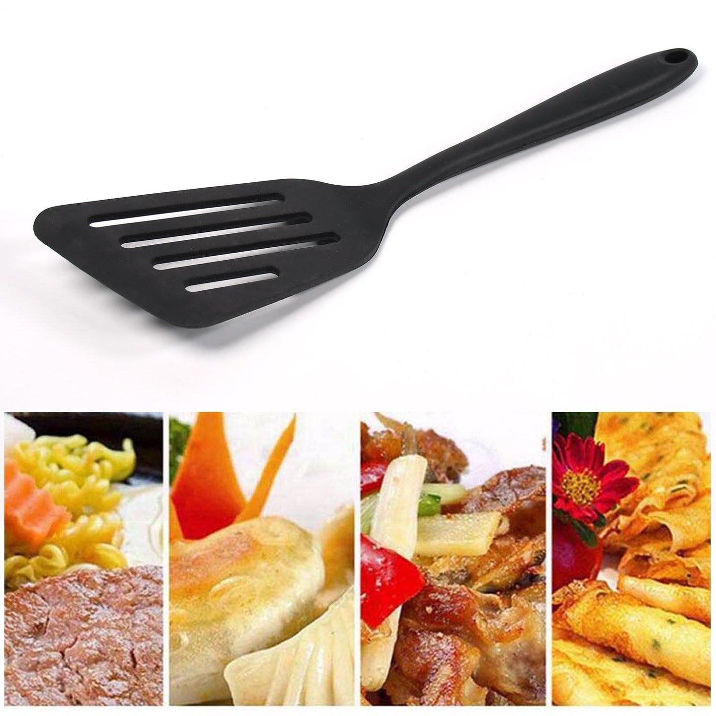 SILICON NON - STICK HEAT RESISTANT KITCHEN TURNER PREMIUM TURNER ( 1PC ) - infinityexculsivestore.com