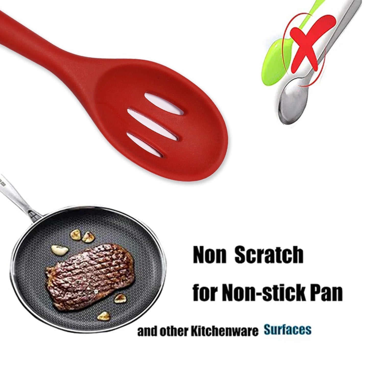 SILICON NON - STICK HEAT RESISTANT KITCHEN TURNER PREMIUM TURNER ( 1PC ) - infinityexculsivestore.com