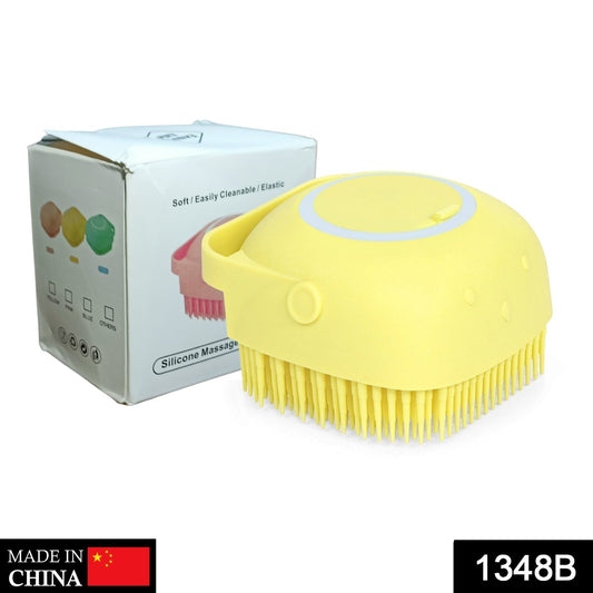 SILICONE MASSAGE BATH BODY BRUSH WITH SHAMPOO DISPENSER - infinityexculsivestore.com