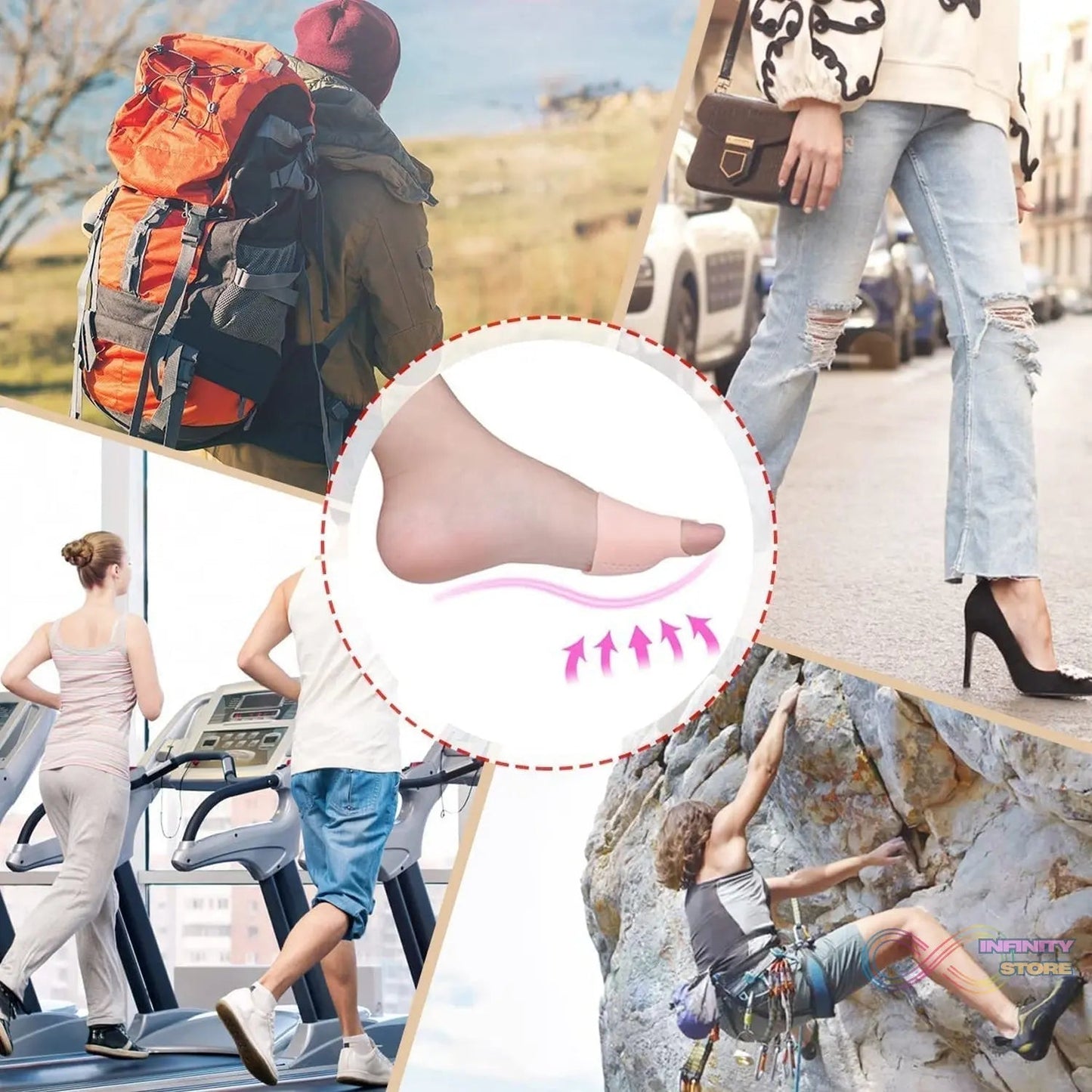 SILICONE TIPTOE PROTECTOR AND COVER USED IN PROTECTION OF TOE FOR MEN AND WOMEN - infinityexculsivestore.com