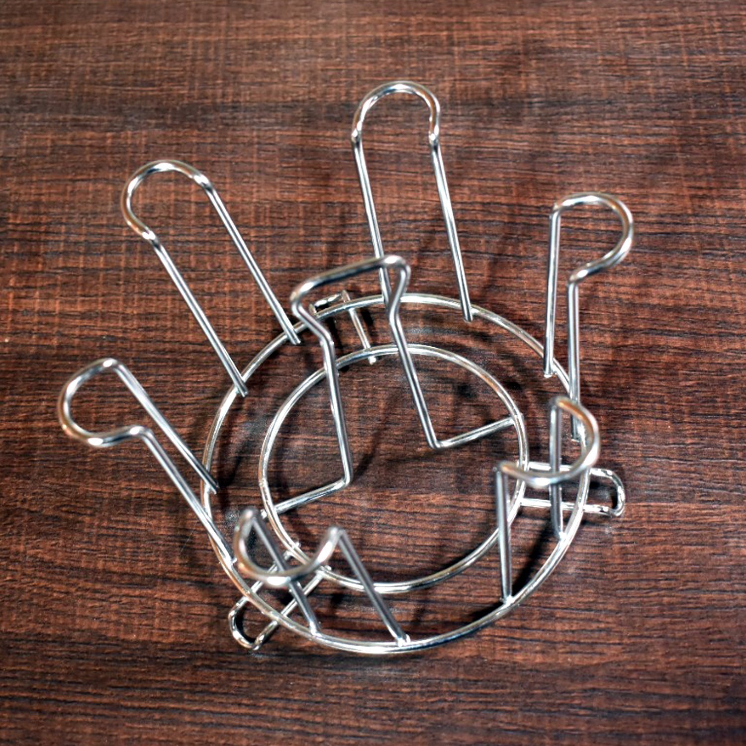 SS Round Glass Stand used for holding sensitive glasses and all present in all kinds of kitchens of official and household places etc. - infinityexculsivestore.com