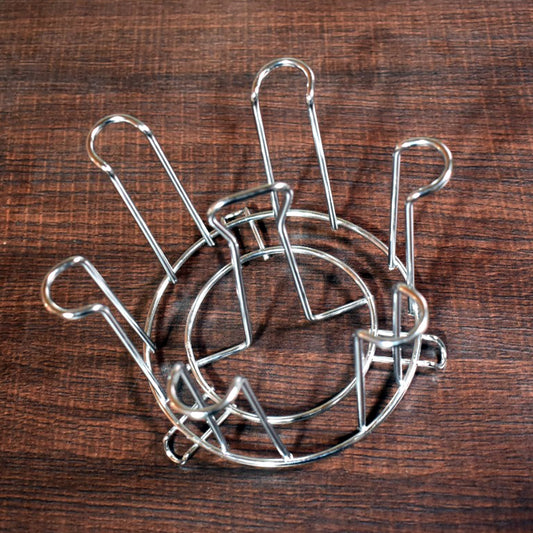 SS Round Glass Stand used for holding sensitive glasses and all present in all kinds of kitchens of official and household places etc. - infinityexculsivestore.com