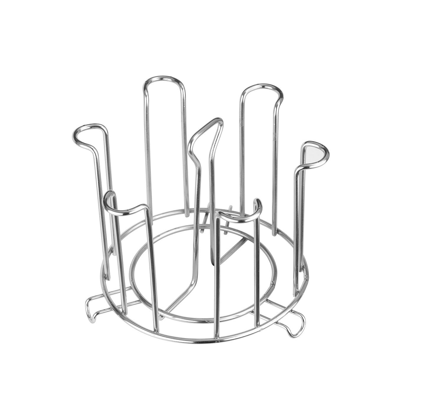 SS Round Glass Stand used for holding sensitive glasses and all present in all kinds of kitchens of official and household places etc. - infinityexculsivestore.com