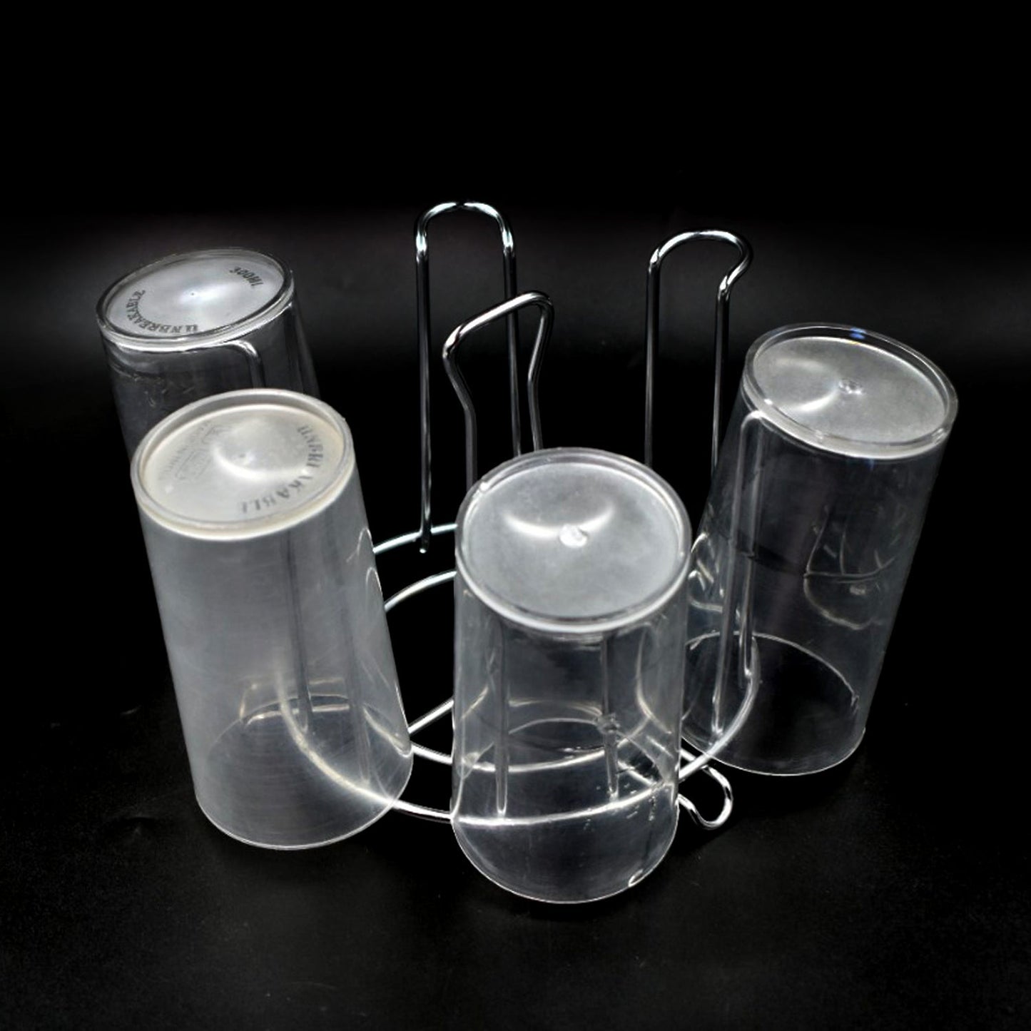 SS Round Glass Stand used for holding sensitive glasses and all present in all kinds of kitchens of official and household places etc. - infinityexculsivestore.com