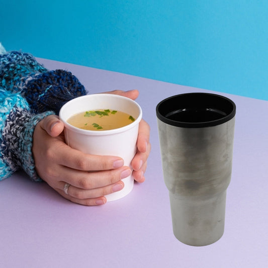 STAINLESS STEEL VACUUM GLASS INSULATED GLASS COFFEE CUPS DOUBLE WALLED TRAVEL MUG, CAR COFFEE MUG (Without Lid) - infinityexculsivestore.com