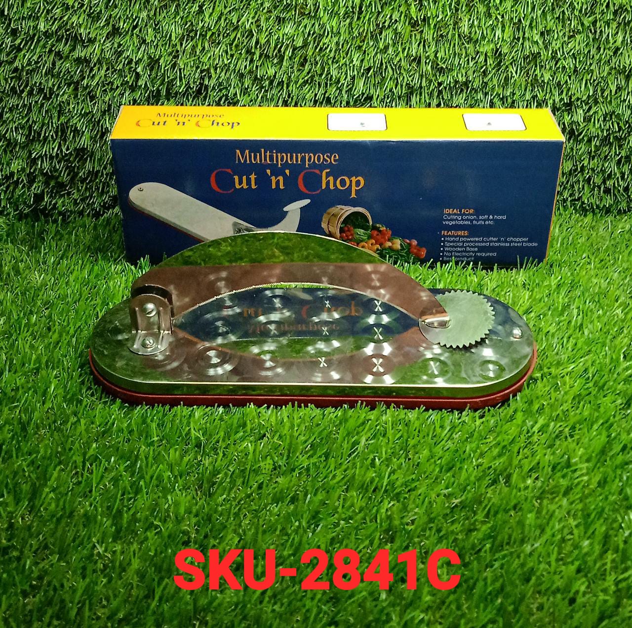 STEEL VEGETABLE CUTTER PREMIUM QUALITY CUTTER FOR FRUIT , VEGETABLE & MEAT CUTTING USE ( Color Box ) - infinityexculsivestore.com