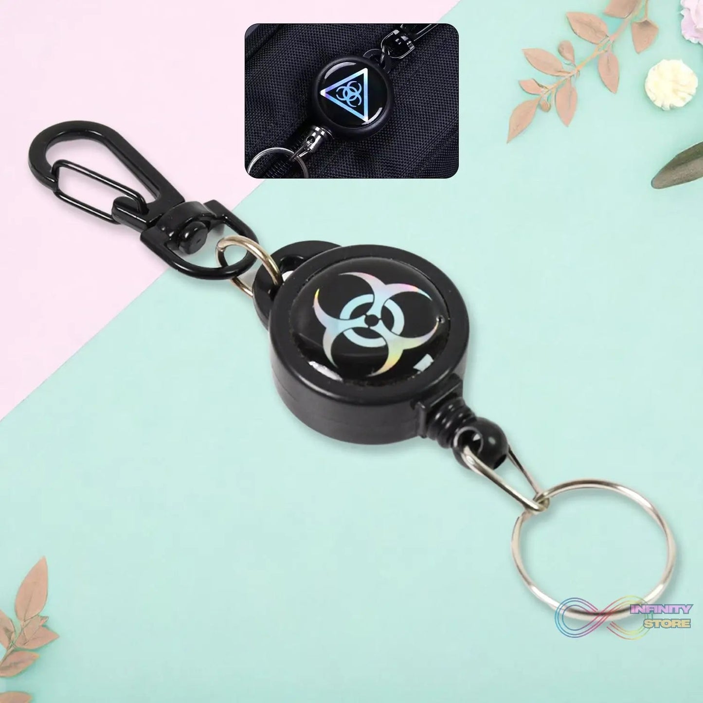 Safety Anti - Lost Retractable Key Chain (1 Pc / Small) - infinityexculsivestore.com