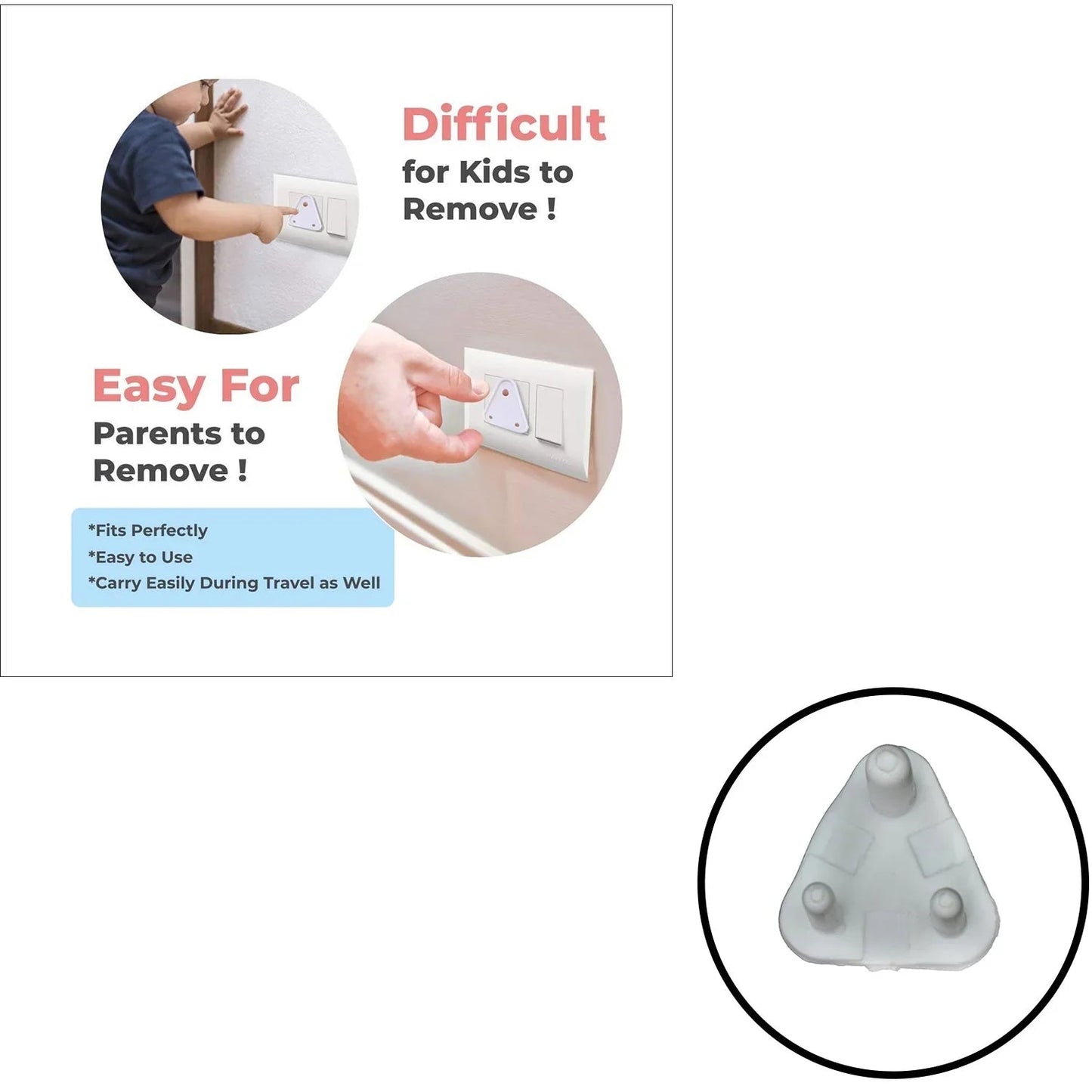 Safety Cover Guards for Electric Socket Plug (Big) - infinityexculsivestore.com