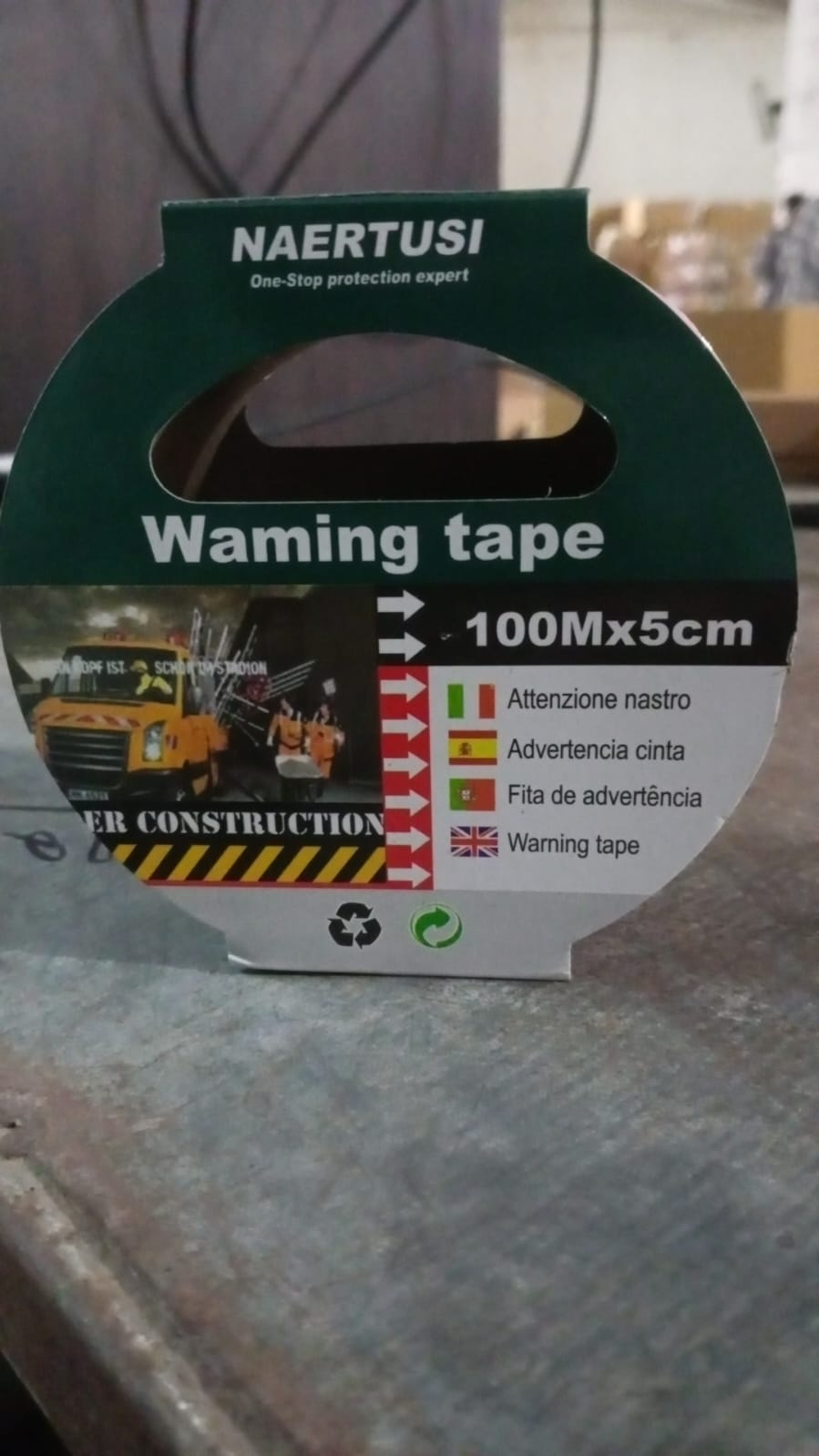 Safety Warning Tape, Construction Barrier Tape Non - Adhesive (100Mx5CM) - infinityexculsivestore.com