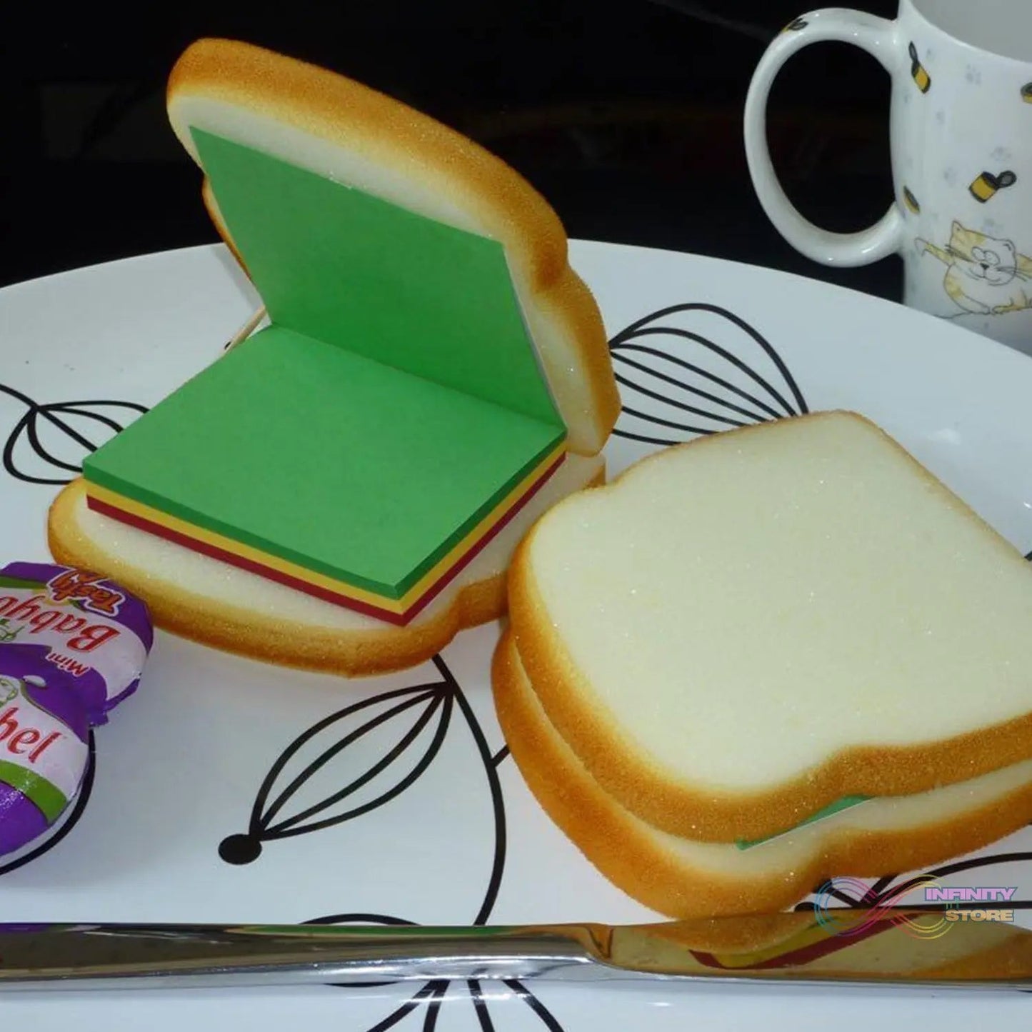 Sandwich Shaped Note / Sticky Notes / Memo Notes, Unique Mini Notes (Multicolor) - infinityexculsivestore.com