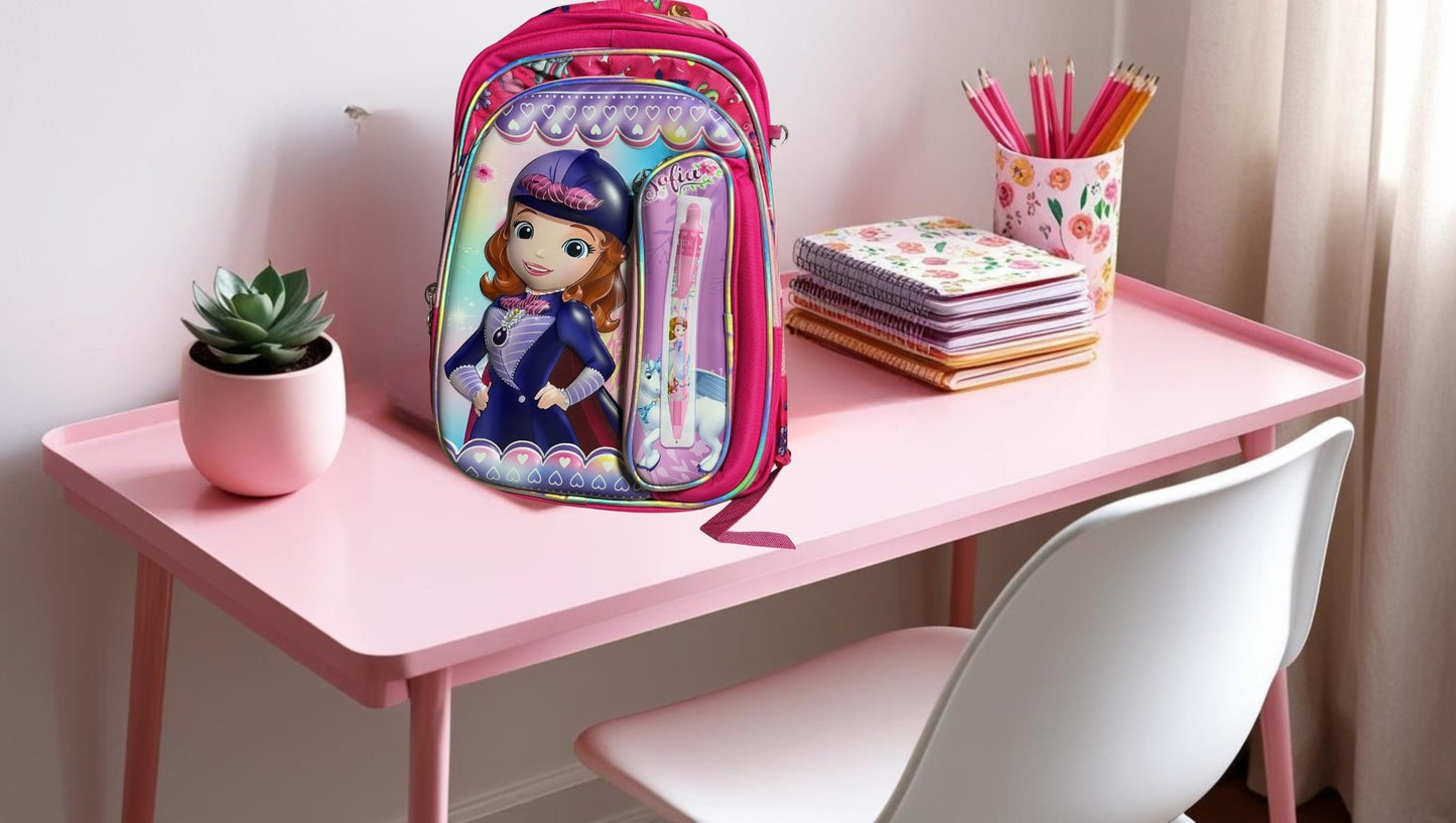 School Bag - Printing 3 Compartment Cartoon Character Backpack Light - Weight (SoyLuna) Item - infinityexculsivestore.com