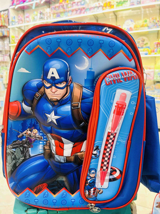 School Bag - Printing 3 Compartment Cartoon Character Backpack Light - Weight (SoyLuna) Item - infinityexculsivestore.com