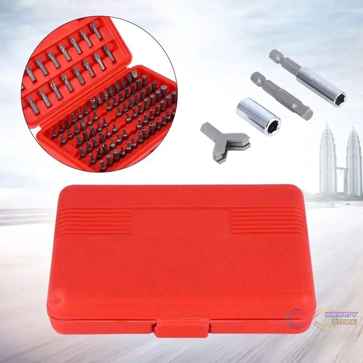 Screwdriver Bit Set with Box Tools (100pcs Set) - infinityexculsivestore.com