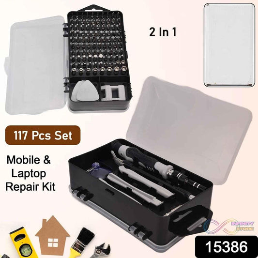 Screwdriver Electronic Laptop, Mobile Repair Tool Kit (117 Pcs Set) - infinityexculsivestore.com