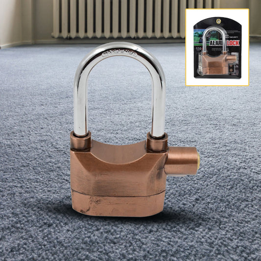 Security Alarm Metallic Lock System with 3 Keys (1 Set / Mix Color) - infinityexculsivestore.com