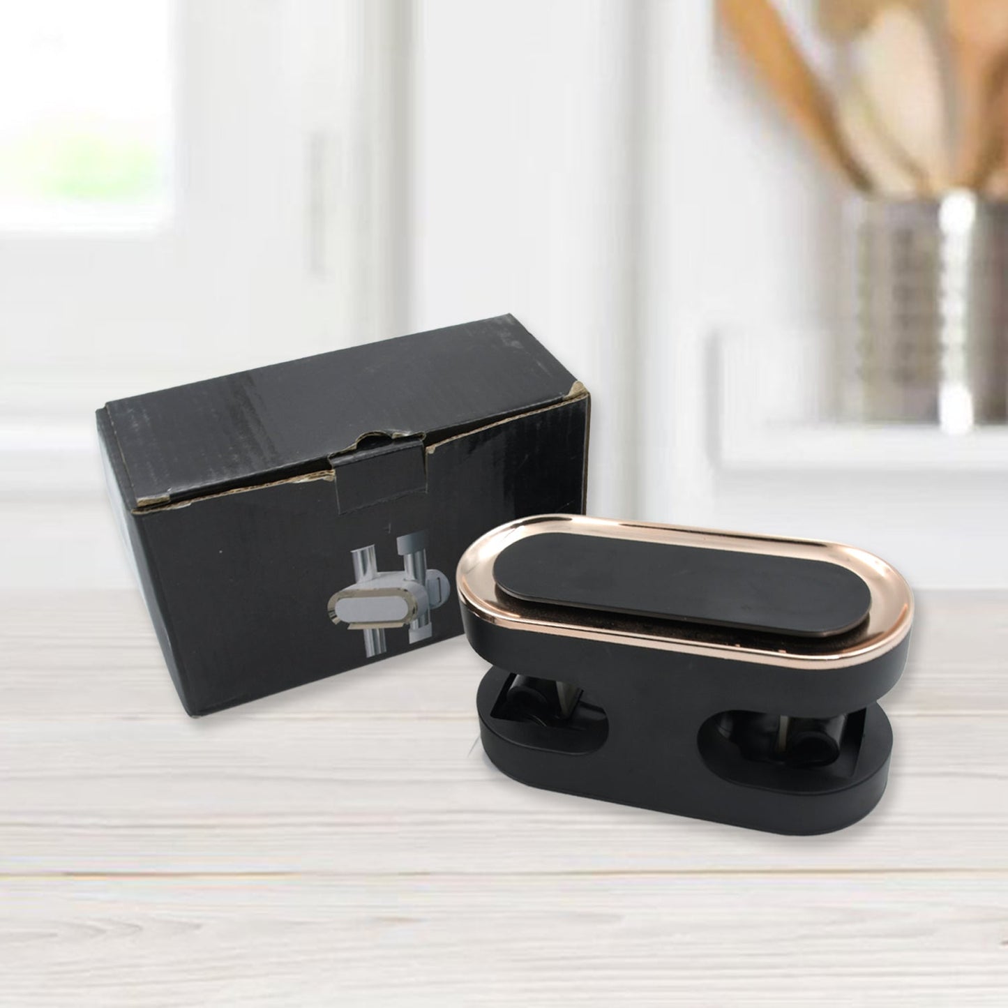 Self Adhesive Double Slot Wall Hook Mop Storage Rack Clip Broom Hanger Kitchen Organizer Strong Hooks Bathroom Accessories - infinityexculsivestore.com