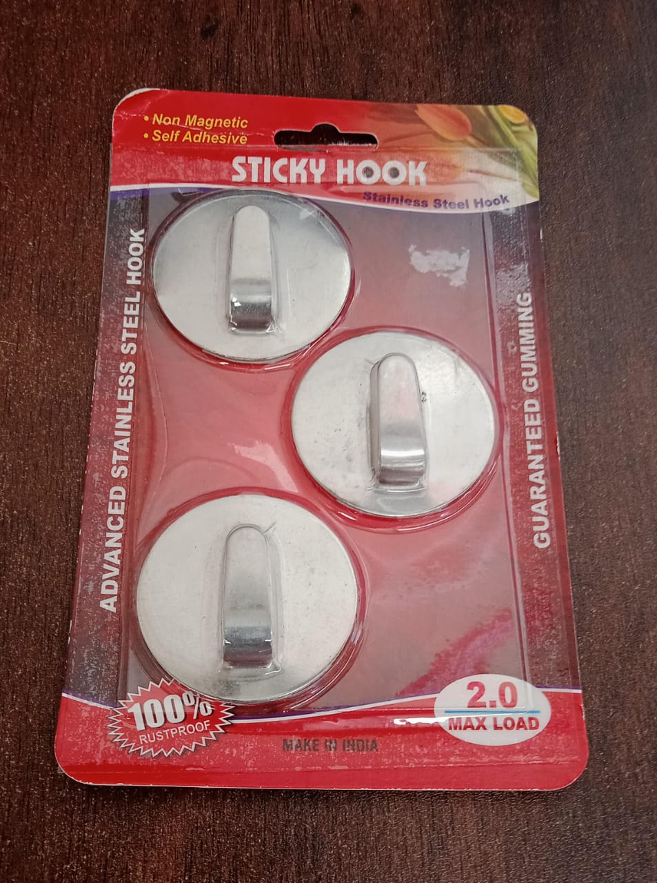 Self - Adhesive Hooks, Heavy Duty Wall Hooks Hangers Stainless Steel Waterproof Sticky Hooks for Hanging Robe Coat Towel Kitchen Bathroom and. - infinityexculsivestore.com