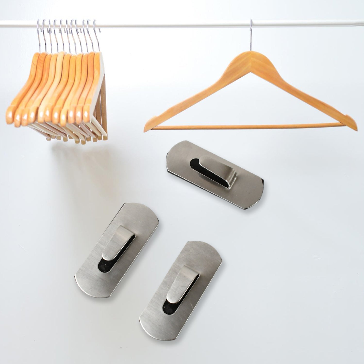 Self - Adhesive Hooks, Heavy Duty Wall Hooks Hangers Stainless Steel Waterproof Sticky Hooks for Hanging Robe Coat Towel Kitchen Bathroom and. - infinityexculsivestore.com