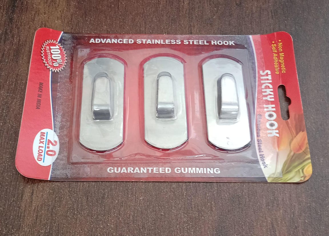Self - Adhesive Hooks, Heavy Duty Wall Hooks Hangers Stainless Steel Waterproof Sticky Hooks for Hanging Robe Coat Towel Kitchen Bathroom and. - infinityexculsivestore.com