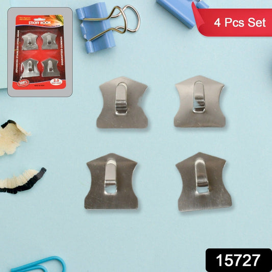 Self - Adhesive Hooks, Heavy Duty Wall Hooks Hangers Stainless Steel Waterproof Sticky Hooks for Hanging Robe Coat Towel Kitchen Bathroom and. - infinityexculsivestore.com