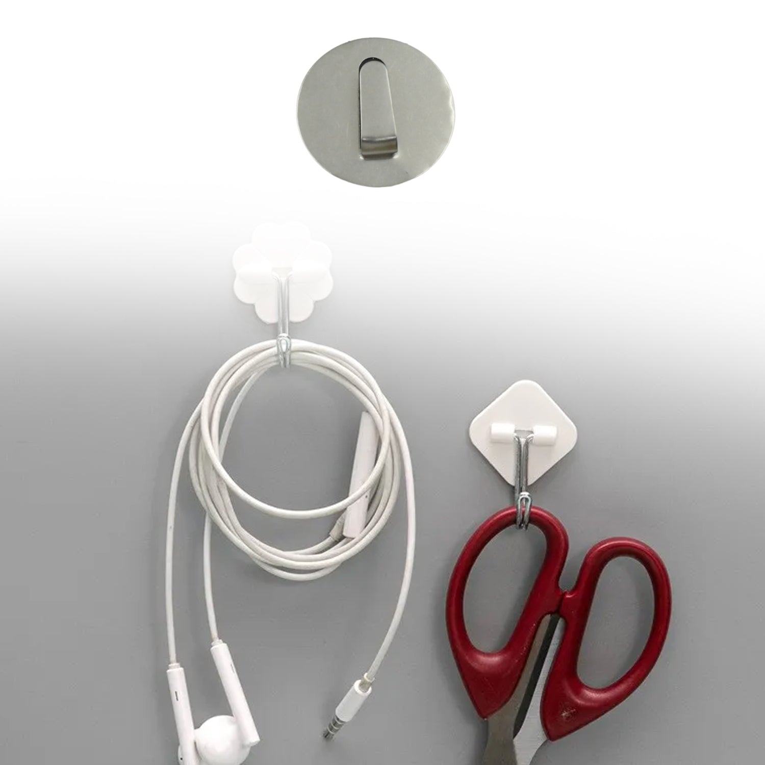 Self - Adhesive Wall Hooks (12 Pcs): Steel, Multipurpose for Home - infinityexculsivestore.com