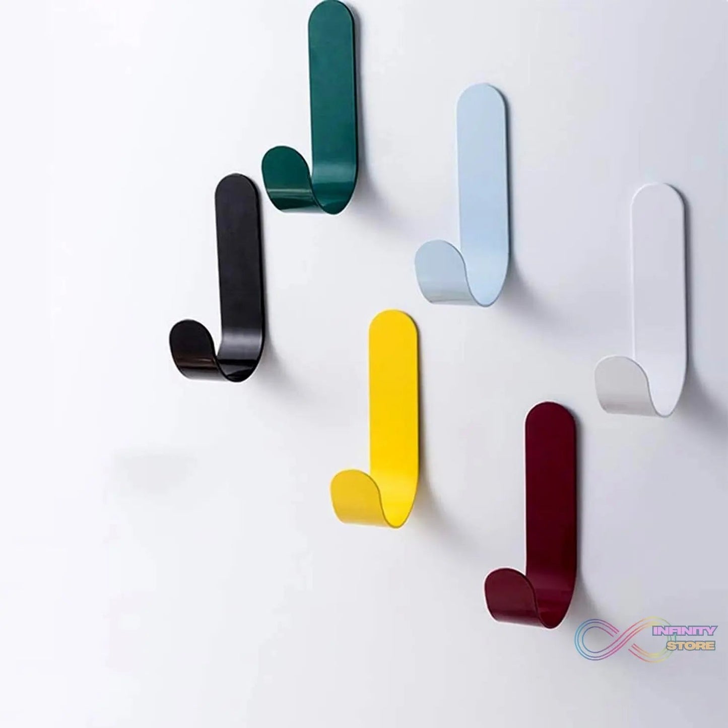 Self Adhesive Wall Hooks Waterproof Adhesive Sticky Round Hooks | Hanging Capacity 1 KG Max | Multipurpose Home Storage (20 Pcs Set) - infinityexculsivestore.com