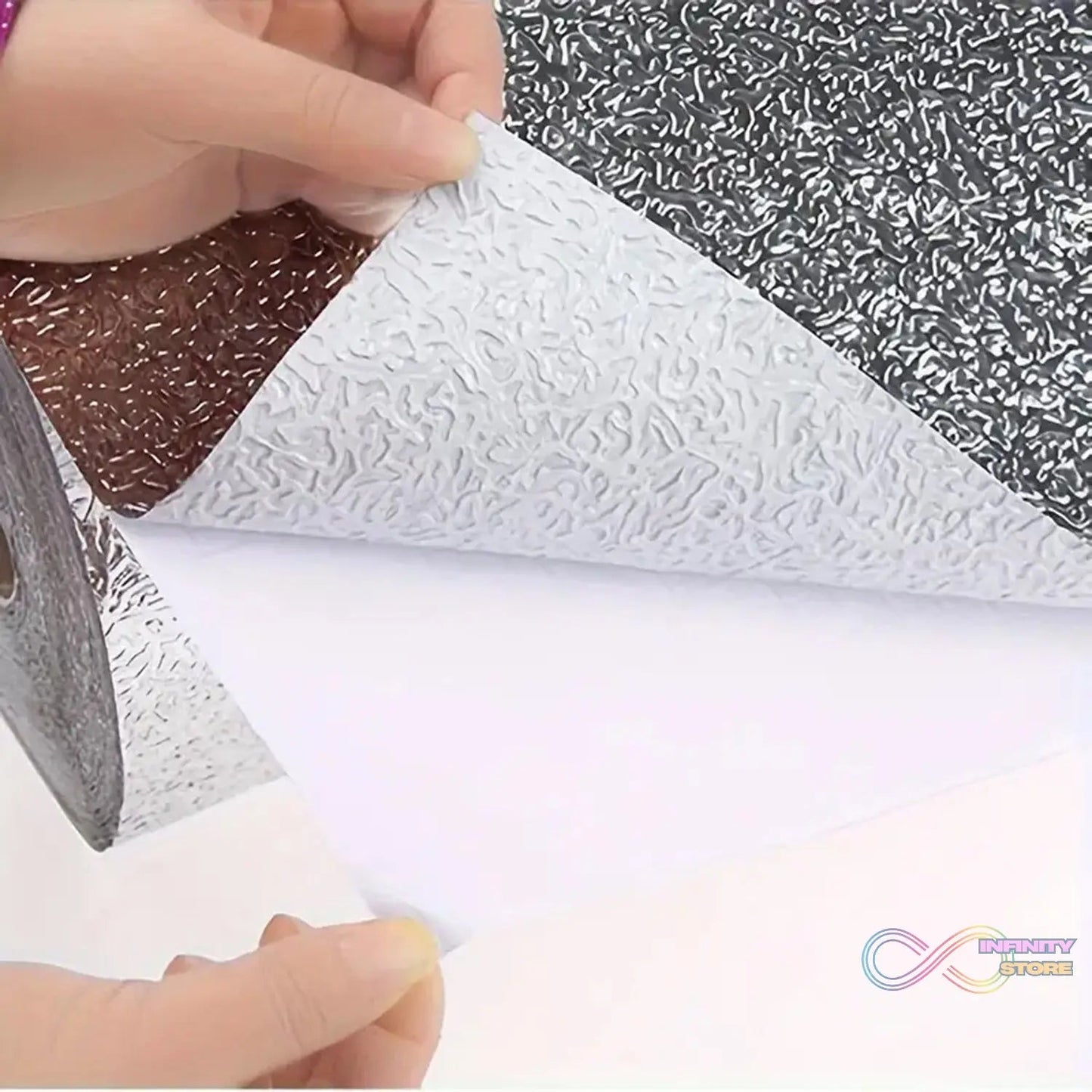 Self - Adhesive Wallpaper Aluminum Foil Wall Paper (60×200 Cm / Mix Design) - infinityexculsivestore.com