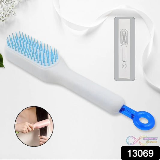Self - Cleaning Hairbrush, Massage Comb (1 Pc / With Box) - infinityexculsivestore.com