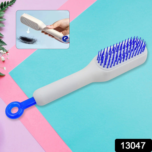 Self - Cleaning Hairbrush, Self - Cleaning Anti - Static Detangling Massage Comb, One - pull Clean Scalable Rotate Lifting Self Cleaning Hairbrush Hair Styling Tools - infinityexculsivestore.com