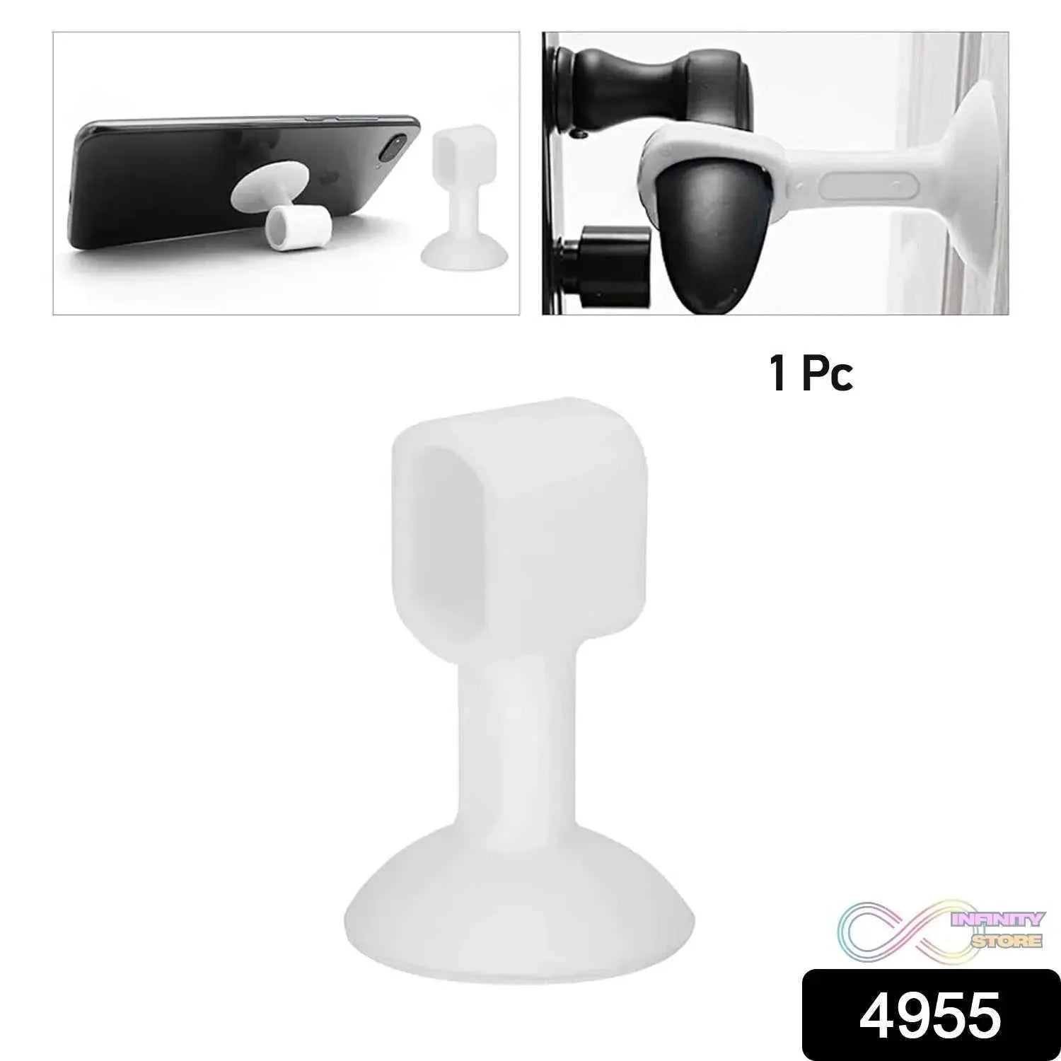 Self - Sucking Silicone Door Stopper (1 Pc / Mix Color) - infinityexculsivestore.com
