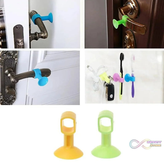 Self - Sucking Silicone Door Stopper (2 Pcs Set) - infinityexculsivestore.com