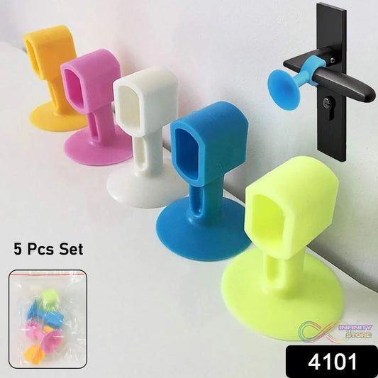 Self - Sucking Silicone Door Stopper (5 Pcs Set) - infinityexculsivestore.com