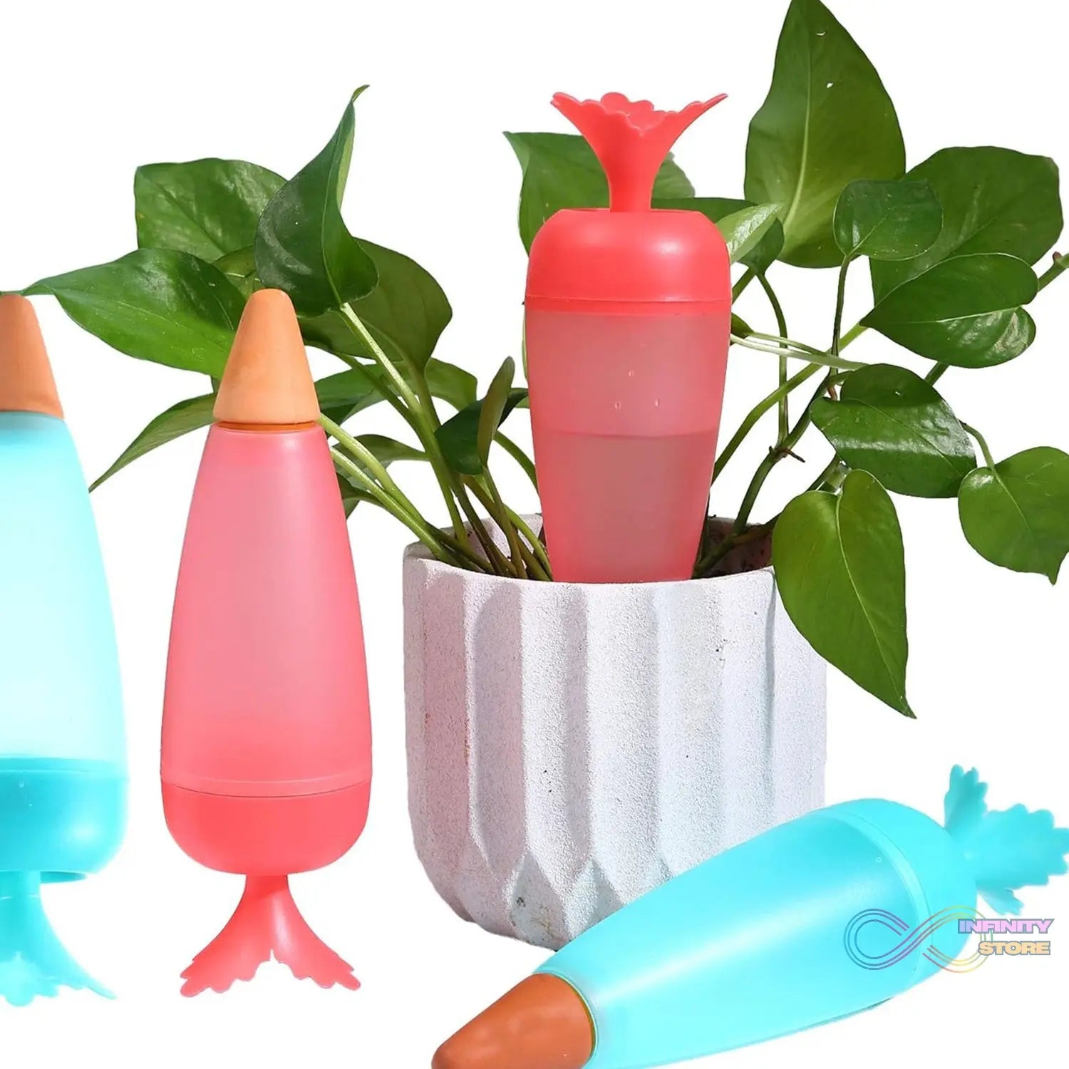 Self Watering Spike Plant Watering Globes And Automatic Plant Watering System (1 Pc) - infinityexculsivestore.com