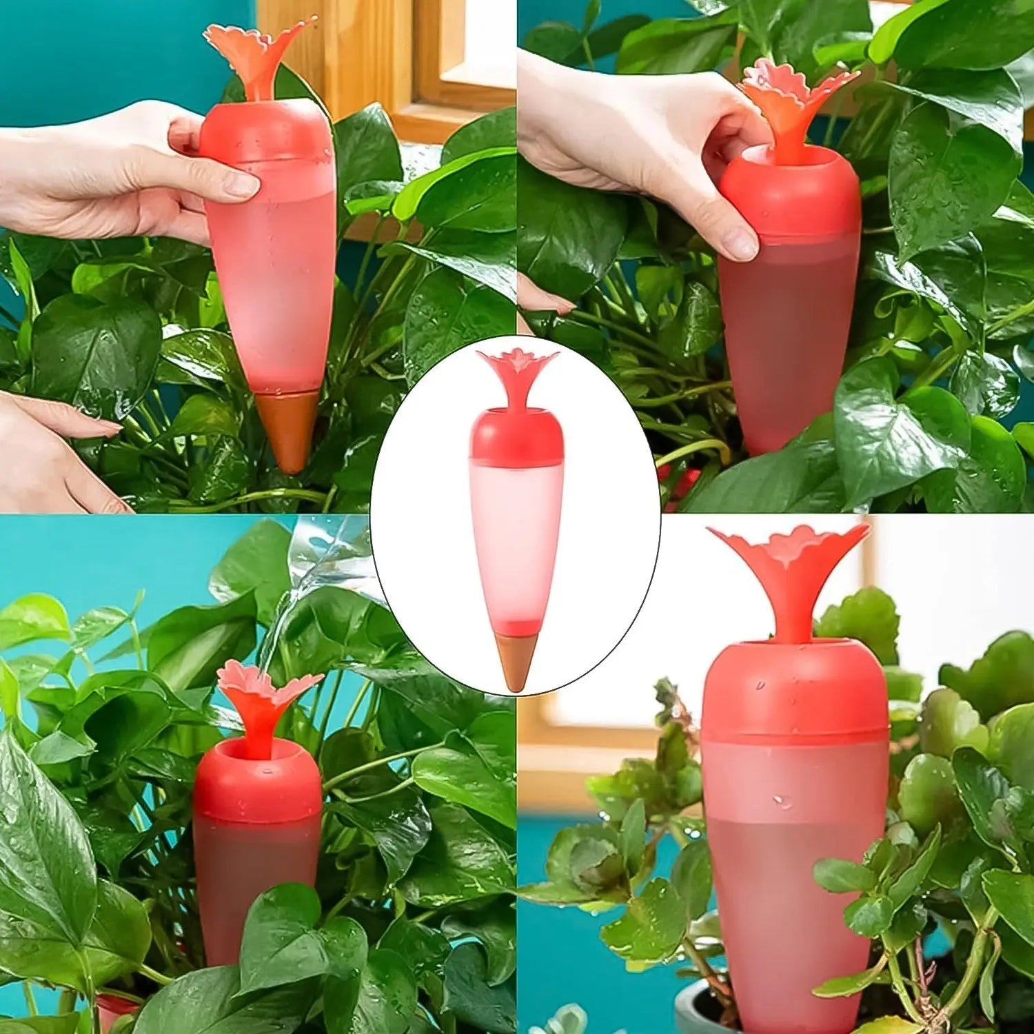 Self Watering Spike Plant Watering Globes And Automatic Plant Watering System (1 Pc) - infinityexculsivestore.com